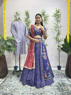 Women Wear Purple Pure Georgette Lehenga Choli