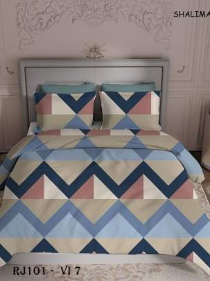 Zigzag Partan Premium Pure Cotton Bed Sheet