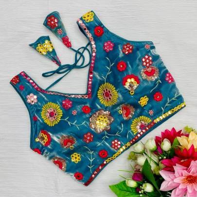 Zimmy Choo Rama All Over Floral Embroidered Sleeveless Blouse