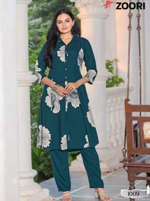 Zoori Brand Alexa Vol 2 Ladies Stylish Rayon Printed Kurtis Set