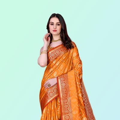 Orange Saree