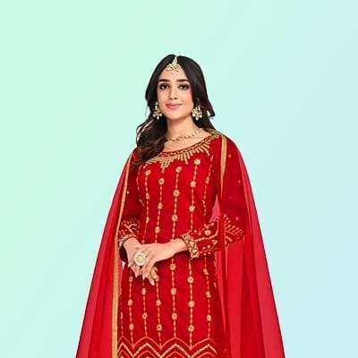 Red Salwar Suit