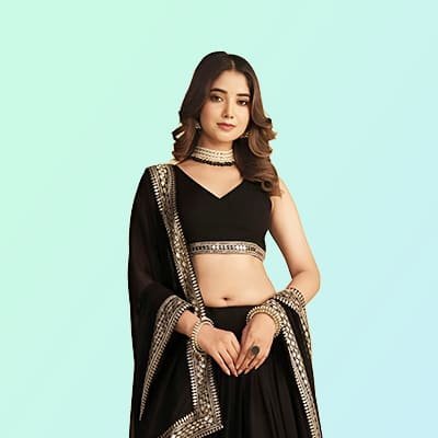 Black Lehenga