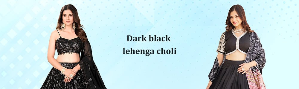 Black Colour Lehenga Choli for Women