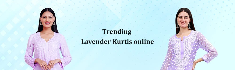 Lavender Colour Kurti for Women