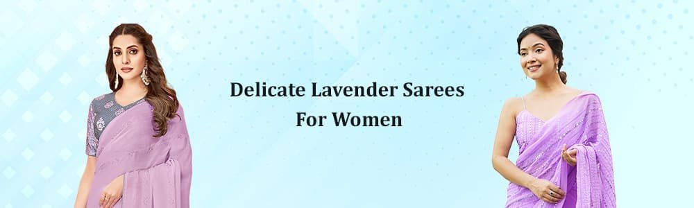 Lavender Colour Saree for Women