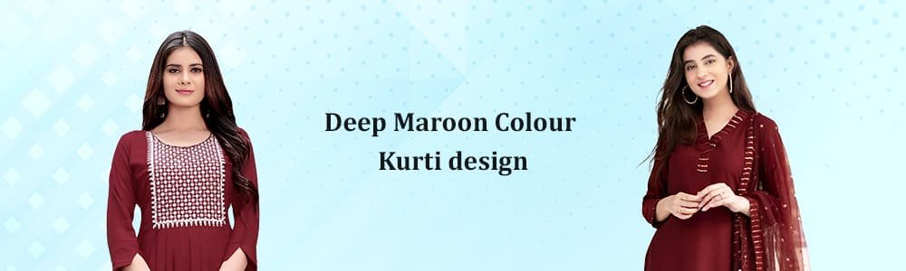 Maroon kurti