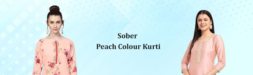 Peach kurti